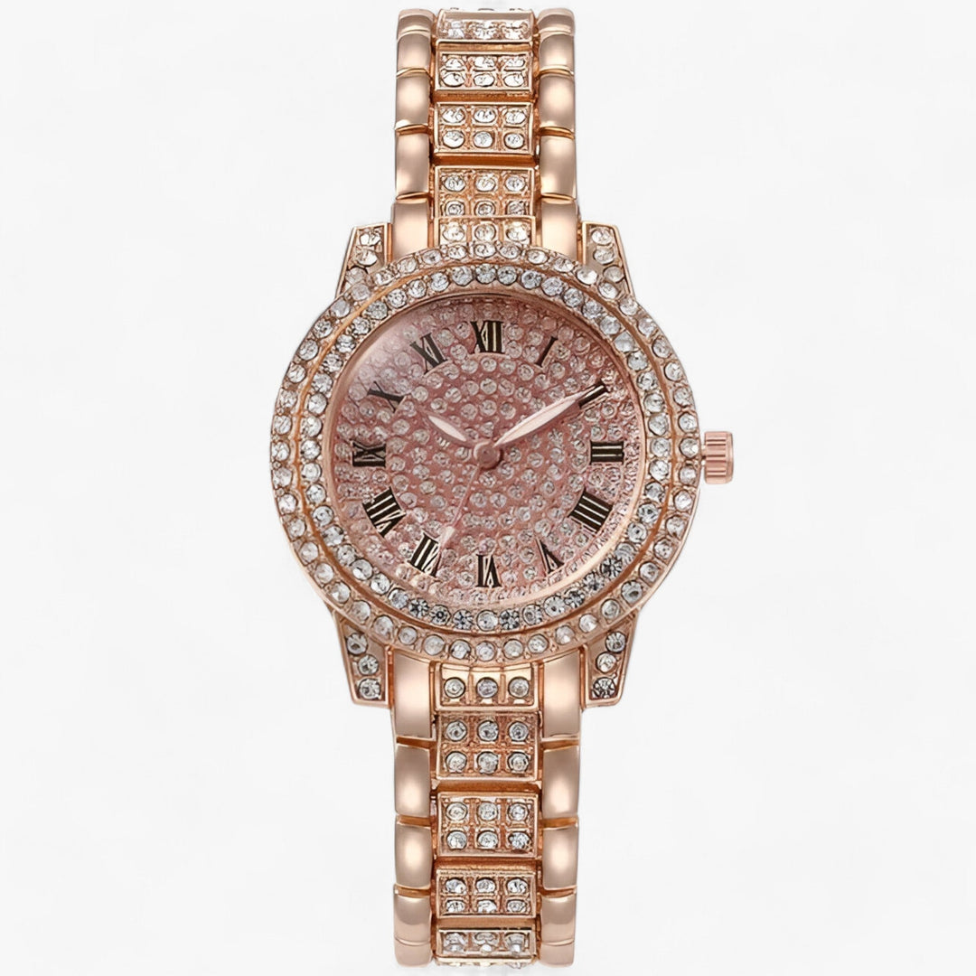 Drune | Rund Zirconia Steine Uhr
