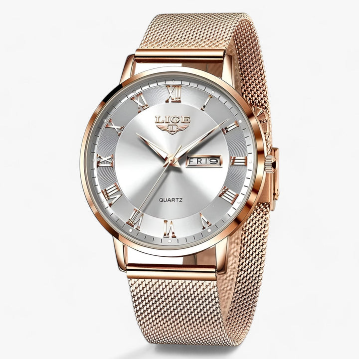Drune | Elegantes Stahl Mesh Uhr
