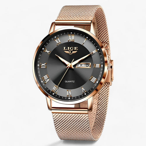 Drune | Elegantes Stahl Mesh Uhr