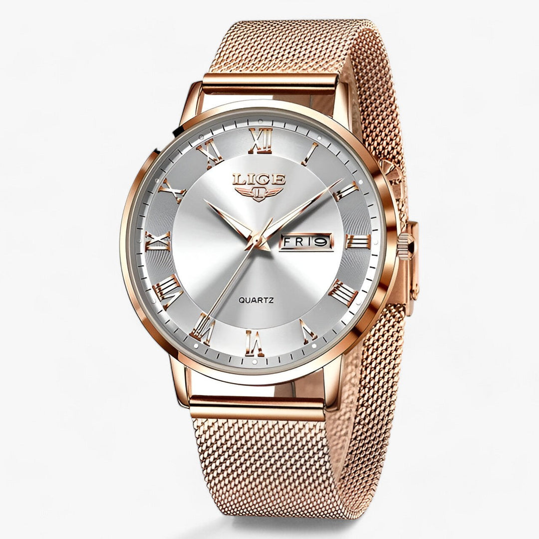 Drune | Elegantes Stahl Mesh Uhr