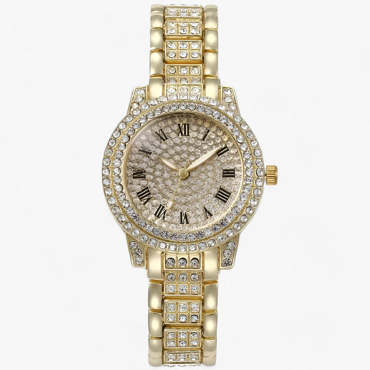 Drune | Rund Zirconia Steine Uhr