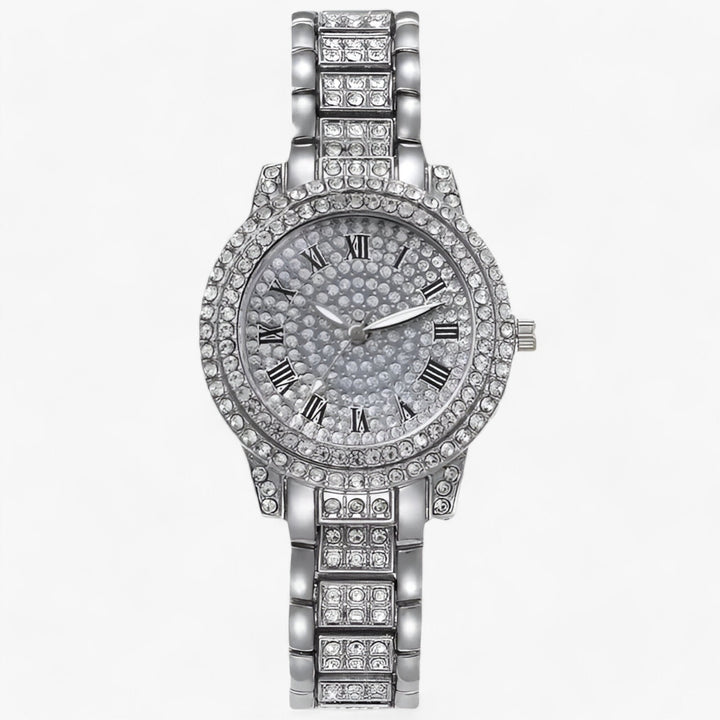 Drune | Rund Zirconia Steine Uhr