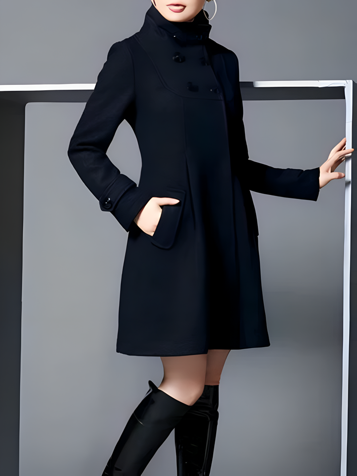 Drune | Elegante Damenmantel mit Tailliertem Kragen