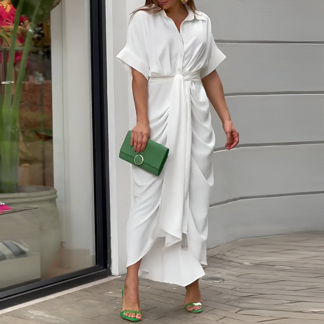 Drune | Midikleid mit Bindegürtel