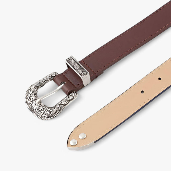 Drune | Western Ledergürtel Weinlese Stil & Langlebiges Design Für Frauen