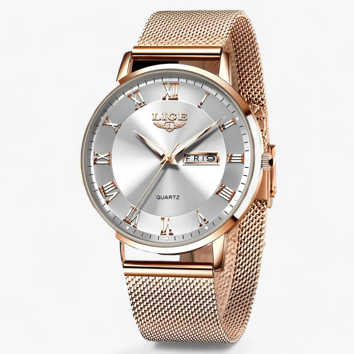 Drune | Elegantes Stahl Mesh Uhr