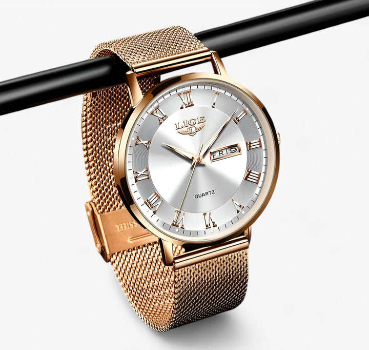 Drune | Elegantes Stahl Mesh Uhr