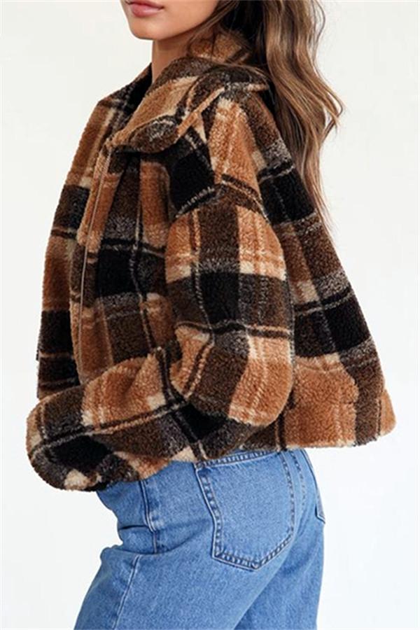 Drune | Faux Fur Kurze Biker Daunenjacke