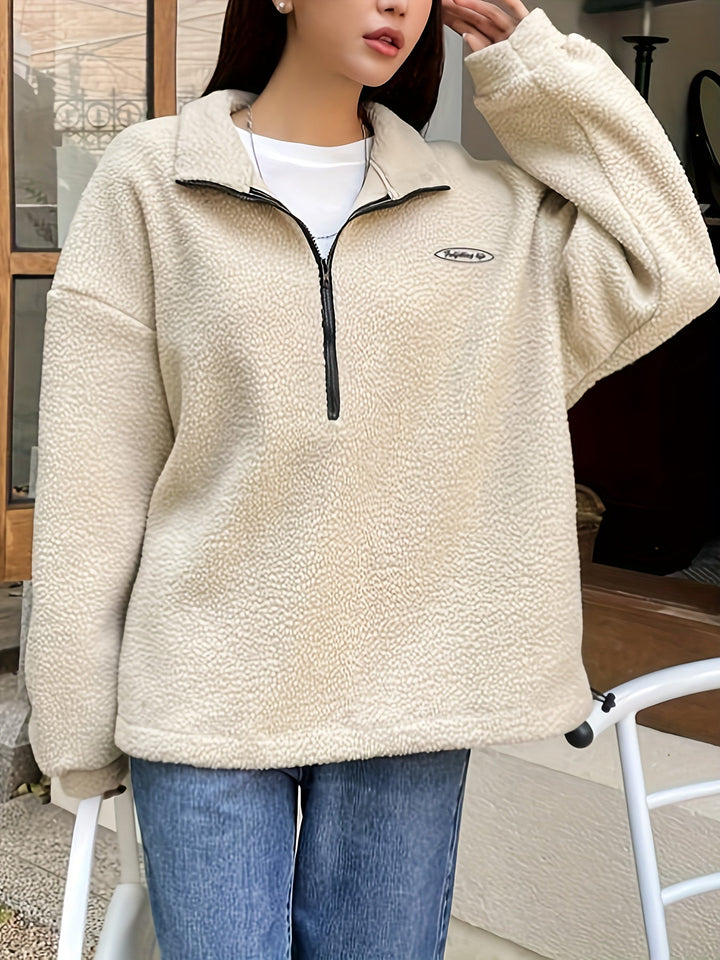 Drune | Schlichtes Quarter-Zip Pullover Sweatshirt
