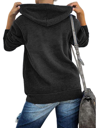 Drune | Schlichter Damen Hoodie mit Taschen