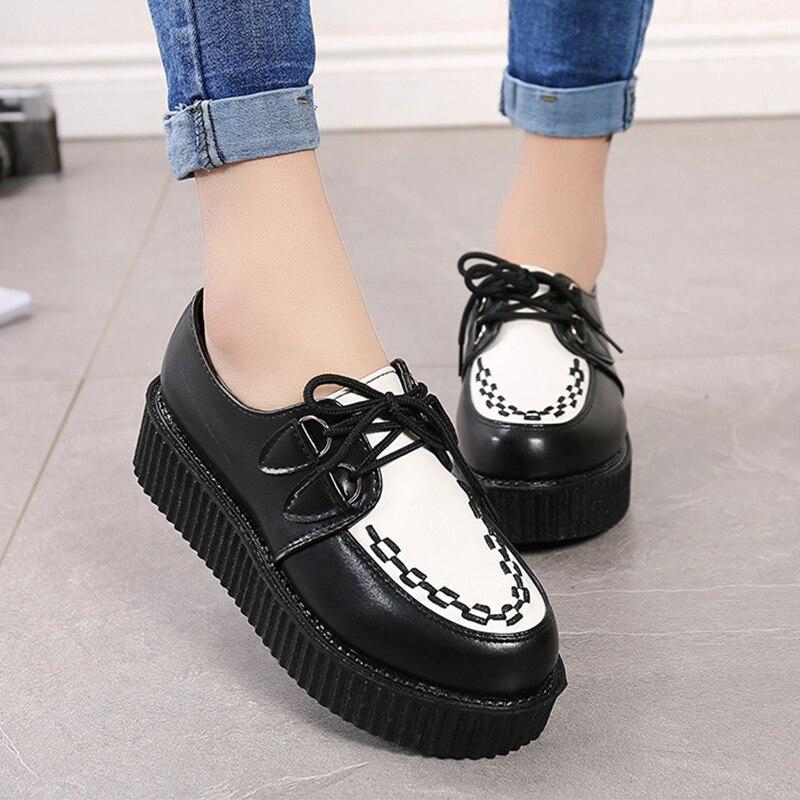 Drune | Plattform Wildleder Schnür Creepers