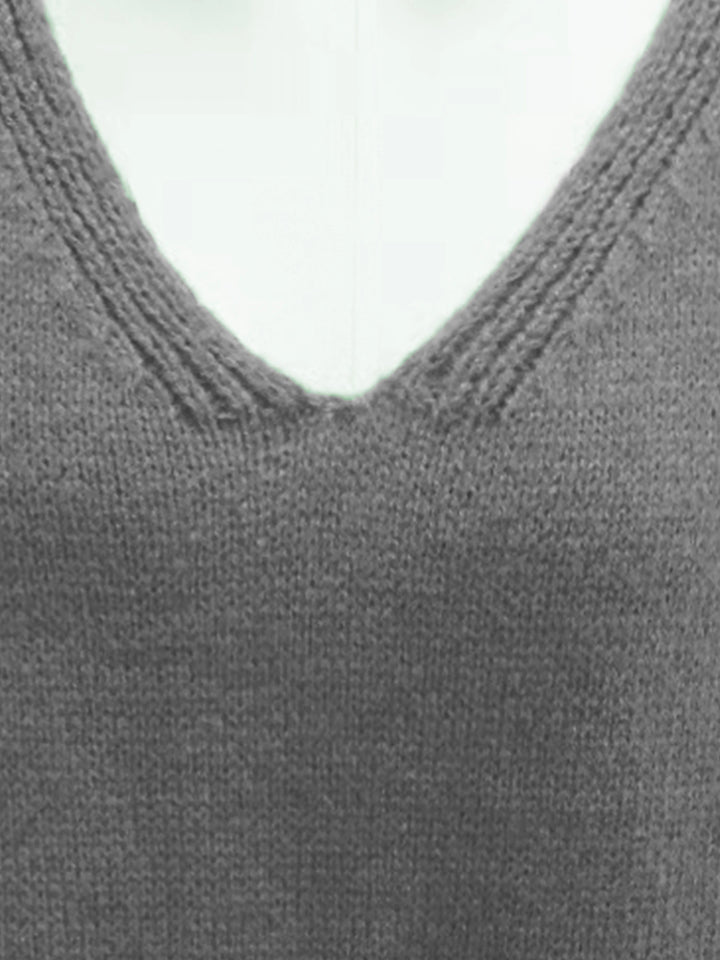 Drune | Plus Size Freizeit V-Ausschnitt Pullover für kurvenreiche Frauen