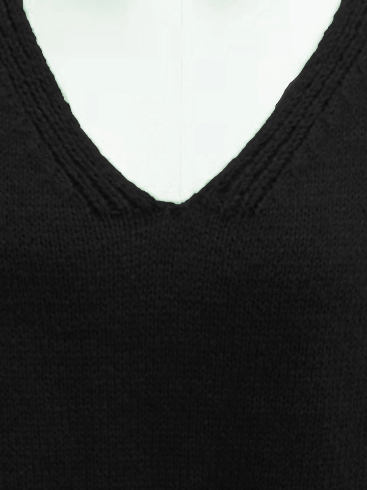Drune | Plus Size Freizeit V-Ausschnitt Pullover für kurvenreiche Frauen