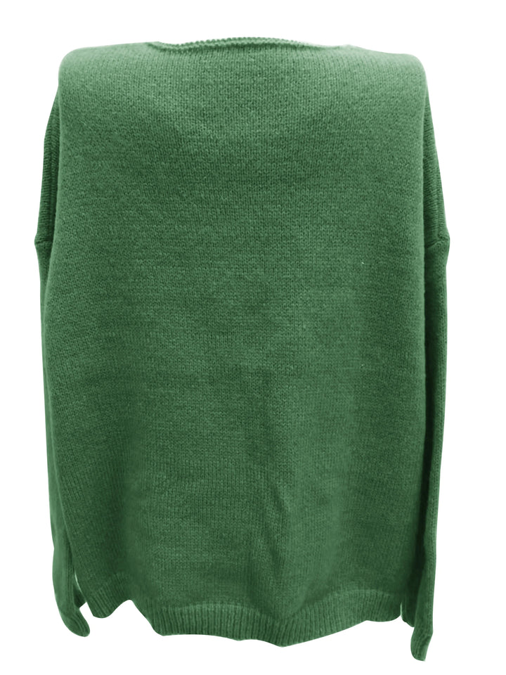 Drune | Plus Size Freizeit V-Ausschnitt Pullover für kurvenreiche Frauen