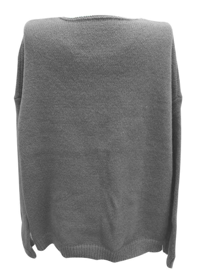 Drune | Plus Size Freizeit V-Ausschnitt Pullover für kurvenreiche Frauen