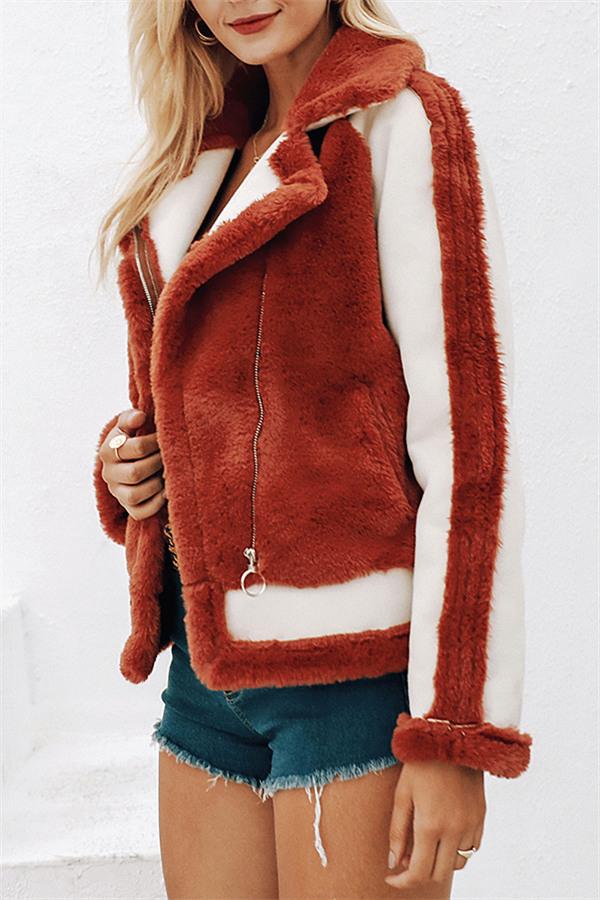 Drune | Kunstpelz Reißverschlussjacke