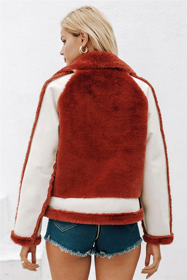 Drune | Kunstpelz Reißverschlussjacke