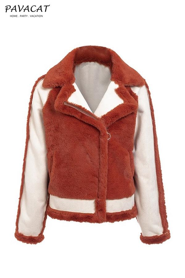 Drune | Kunstpelz Reißverschlussjacke