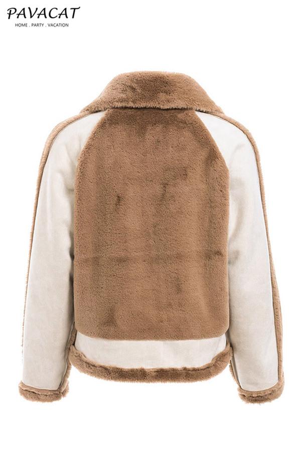 Drune | Kunstpelz Reißverschlussjacke