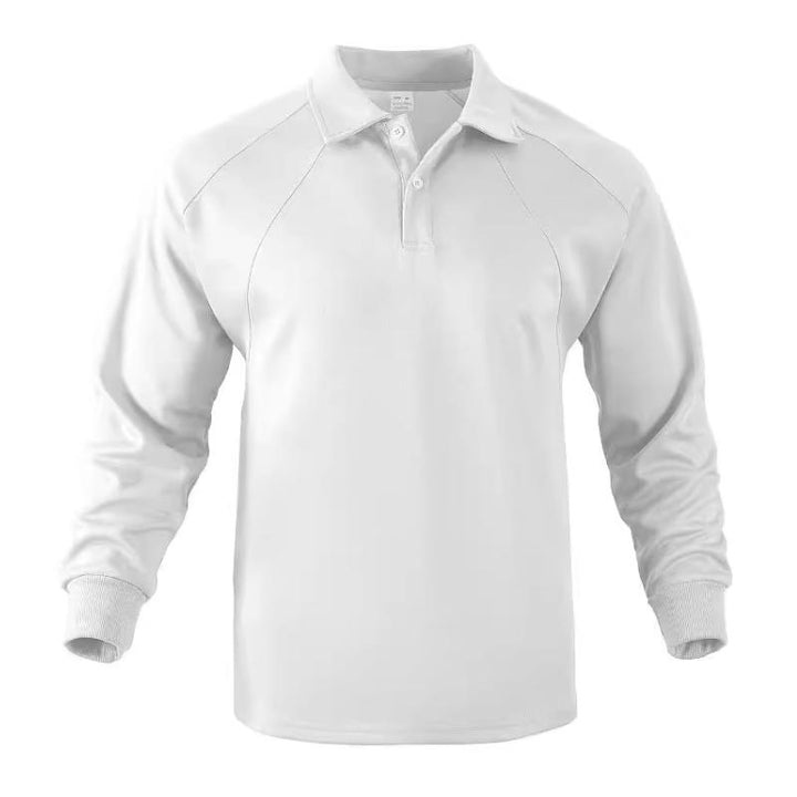 Drune | Langärmliges Poloshirt Knopfverschluss Klassisch und Stilvoll