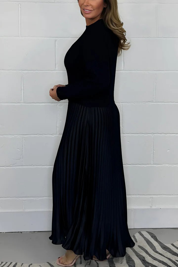Drune | Langer Pullover mit Faltenrock