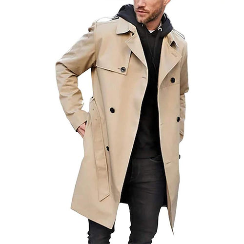 Drune | Trenchcoat Taillierte Passform Doppelreiher Gürtel Atmungsaktiver Stoff