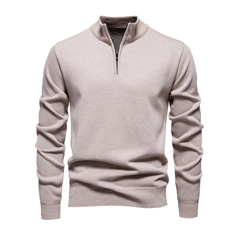Drune | Halb-zip Strickpullover Weich und Warm Zeitloses Design