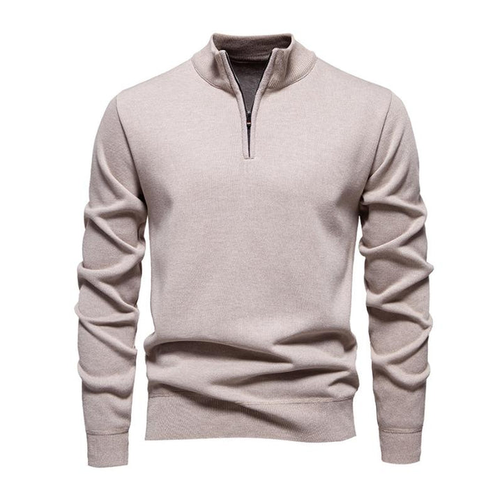 Drune | Halb-zip Strickpullover Weich und Warm Zeitloses Design