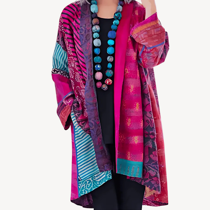Drune | Gemusterter Kimono-Cardigan für Frauen