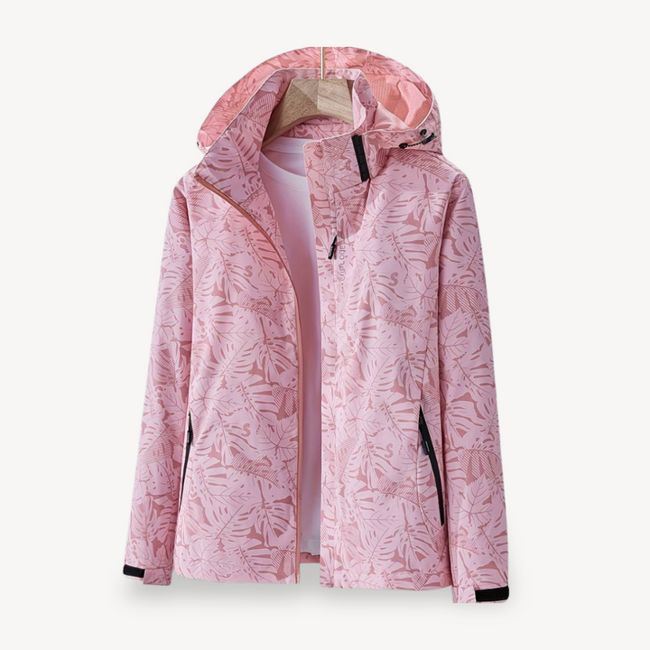 Drune | Blätterdruck wasserdichte Jacke für Frauen