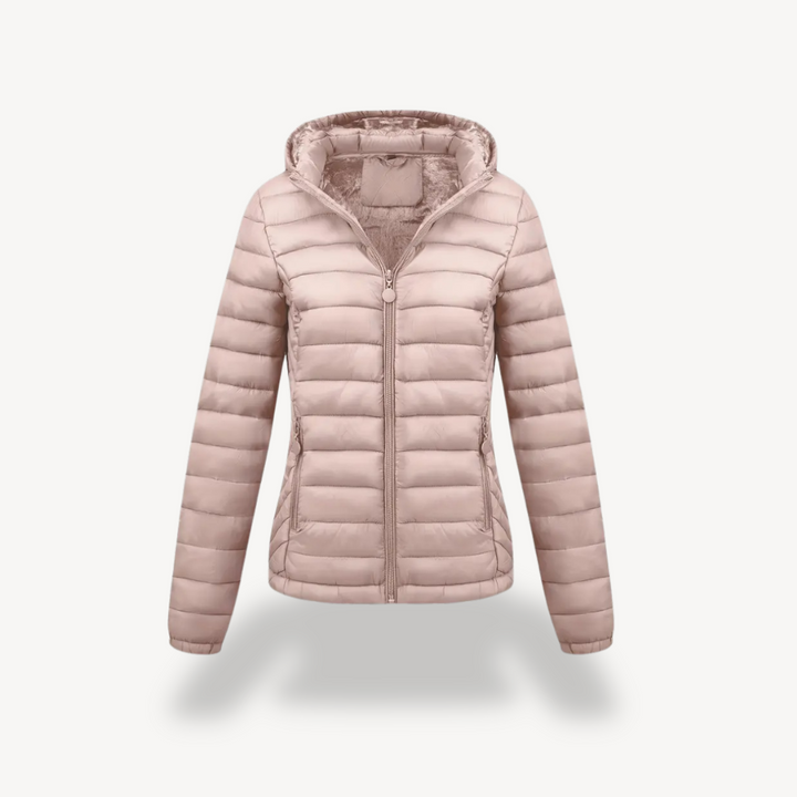 Drune | Damen gesteppte Pufferjacke mit Kapuze