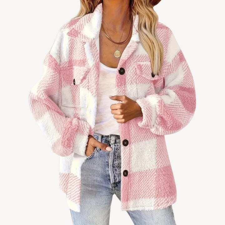 Drune | Karo Fleecejacke für Damen