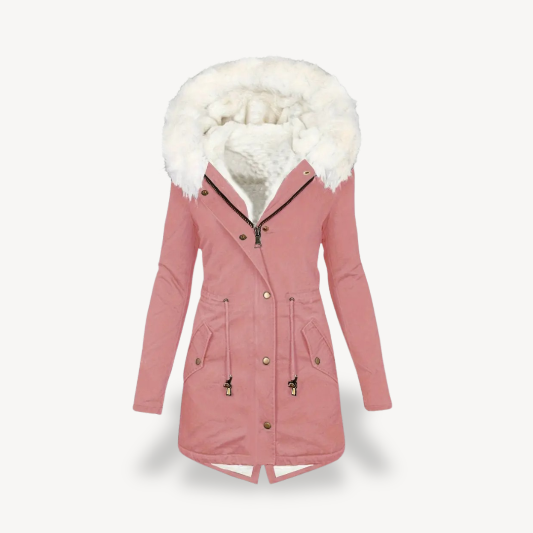 Drune | Damen Kunstpelz Kapuzen Parka Jacke