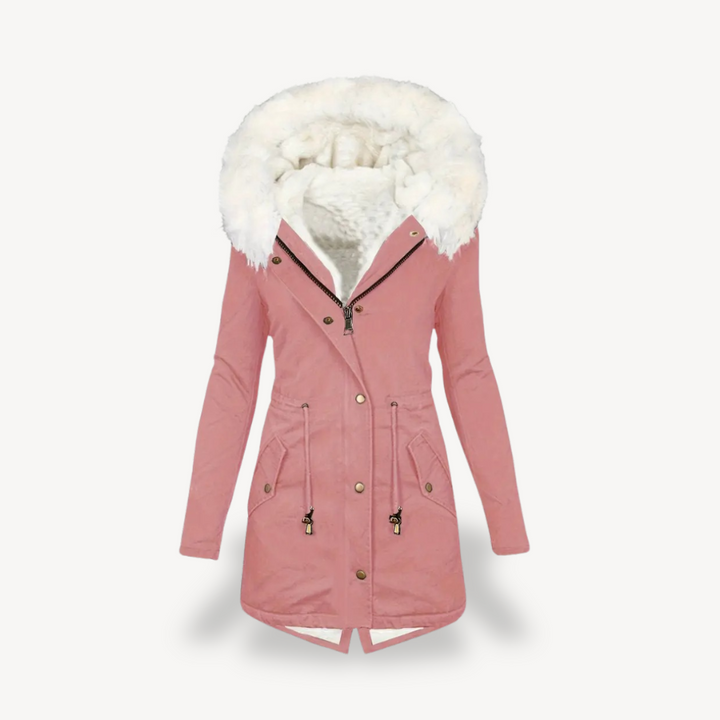 Drune | Damen Kunstpelz Kapuzen Parka Jacke