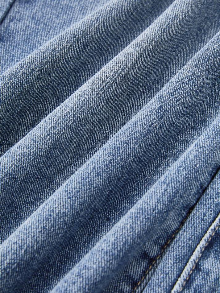 Drune | Taschen Design Blue Wash Boyfriend Jeans