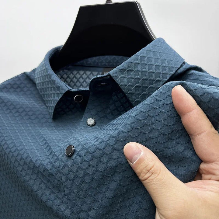 Drune | Premium Seide Mischung Sommerpolo Für Herren