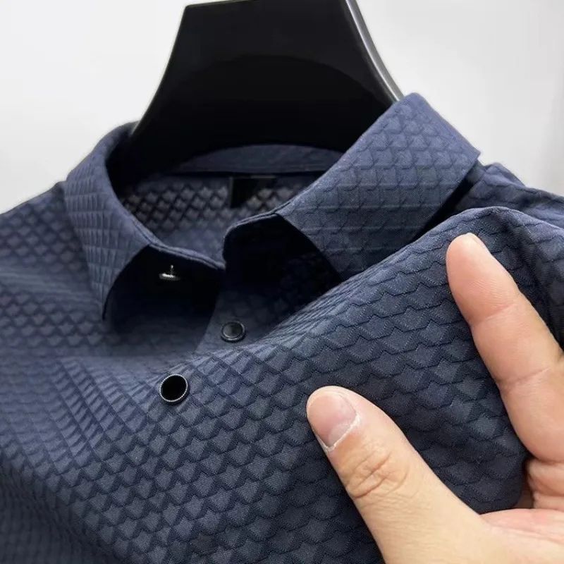 Drune | Premium Seide Mischung Sommerpolo Für Herren