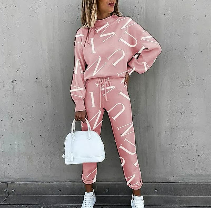 Drune | Trendy Bedruckter Trainingsanzug für Damen