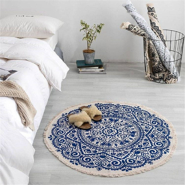 Drune | Boho Stil Quasten Strandteppich