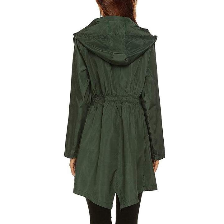 Drune | Wasserfeste Windbreaker Jacke mit Kapuze und Reißverschluss