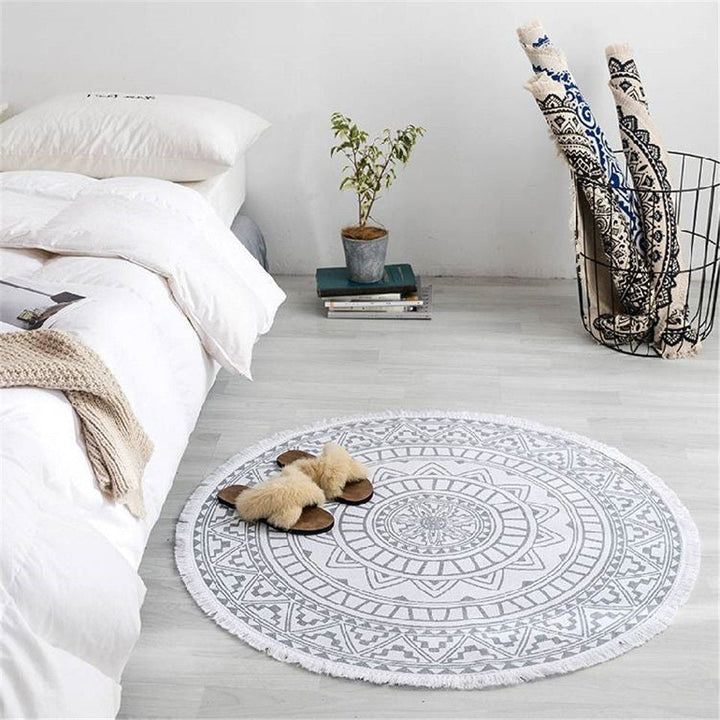 Drune | Boho Stil Quasten Strandteppich