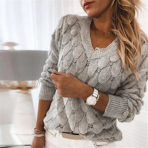 Drune | Klassischer Strickpullover mit V-Ausschnitt