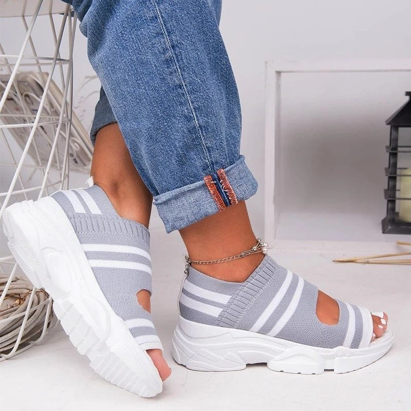 Drune | Plateausandalen aus Canvas