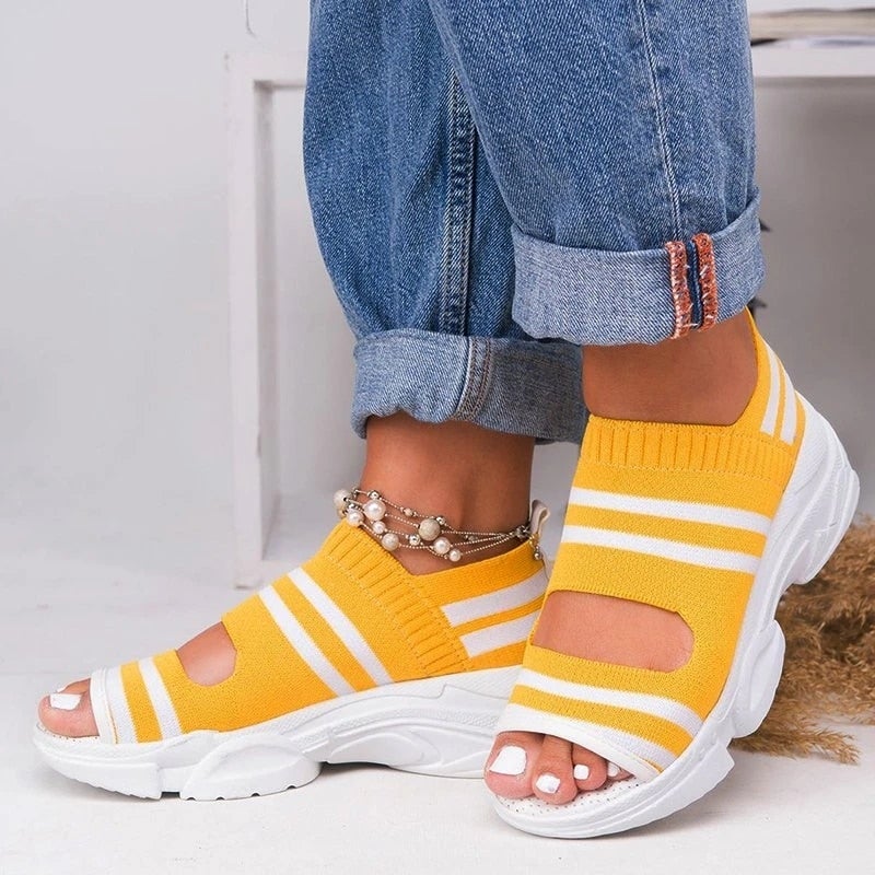 Drune | Plateausandalen aus Canvas