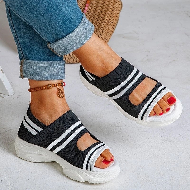 Drune | Plateausandalen aus Canvas