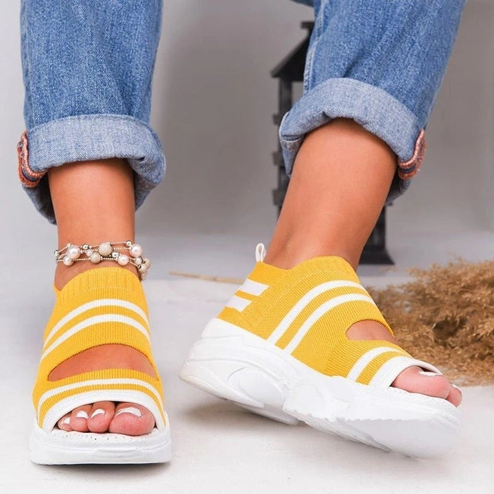 Drune | Plateausandalen aus Canvas