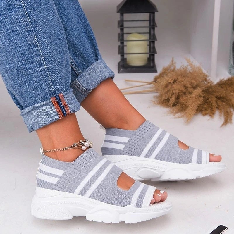 Drune | Plateausandalen aus Canvas