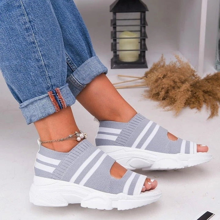 Drune | Plateausandalen aus Canvas