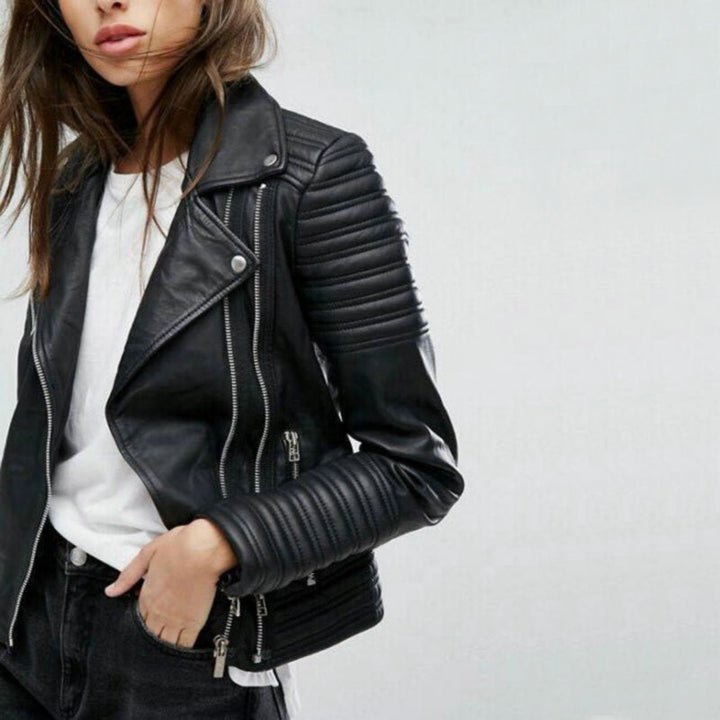 Drune | Biker-Lederjacke für Damen: Ausgabe 2024