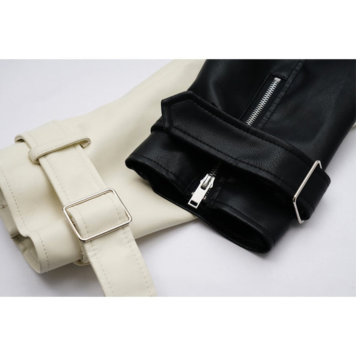 Drune | Zeitlose Lederjacke Mit Glattem Finish